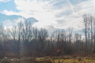 Winter in the Savoy Area in Southern France