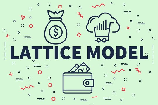 Conceptual business illustration with the words lattice model
