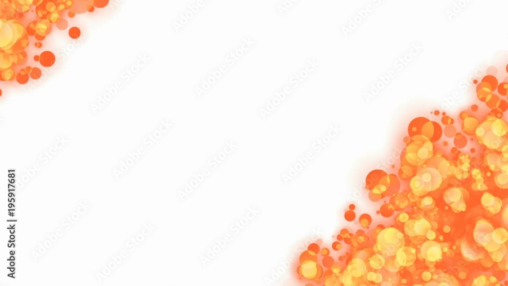 Poster diagonal decomposition of particles. bokeh. the radiance of gold particles. white background. cinema