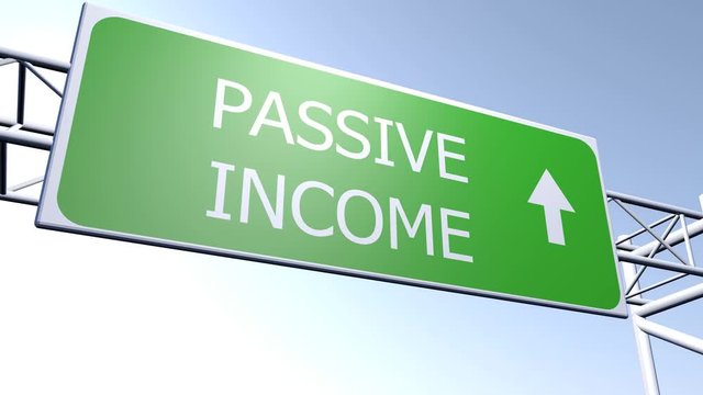 Passive income roadsign