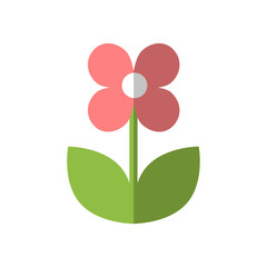 Spring flower.Flat style vector illustration