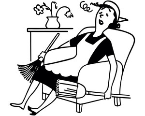 Exhausted Housewife