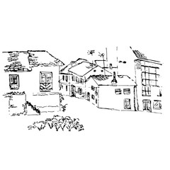 Sketch of spanish village