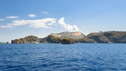 Fotobehang Panoramic view of Vulcano Island © mkos83