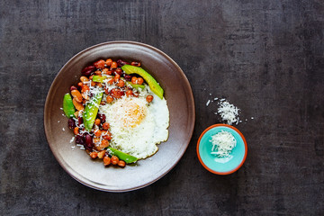 English Breakfast in plate
