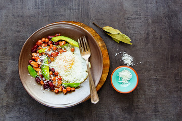 English Breakfast in plate