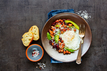 English Breakfast in plate