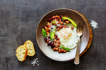 English Breakfast in plate
