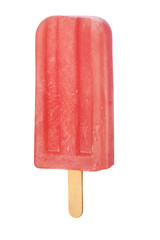 Red ice pop isolated