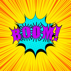 Comic page bright concept