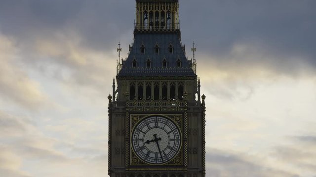 Close up of Big Ben's Clock Tower 