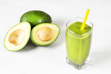 fresh avocado smoothie cocktail drink