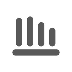 Graph chart vector icon. presentation and chart. Business concept