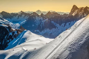 Velvet curtains Mont Blanc The Alps over Chamonix