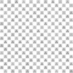 Checkered shamrock pattern. Seamless vector