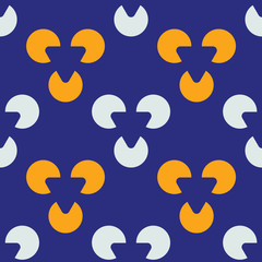 Growing seed seamless pattern. Strict line geometric pattern for your design.