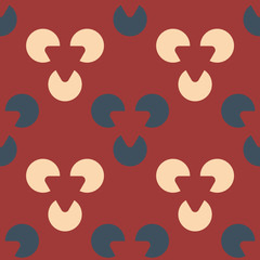 Growing seed seamless pattern. Strict line geometric pattern for your design.
