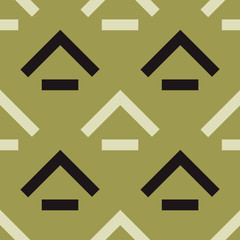 Rooftop basement seamless pattern. Strict line geometric pattern for your design.