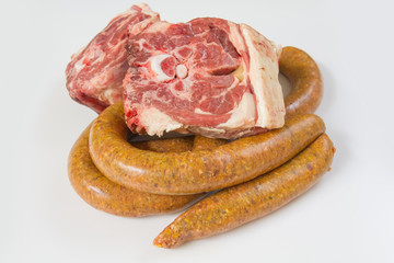 merguez et collier d'agneau