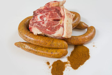 merguez et collier d'agneau