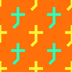 Cross shade seamless pattern. Strict line geometric pattern for your design.