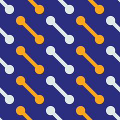 Interlock seamless pattern. Strict line geometric pattern for your design.