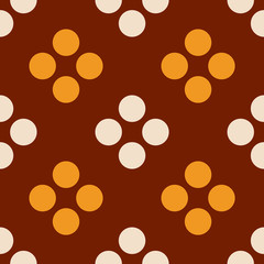 Berry dots seamless pattern. Strict line geometric pattern for your design.