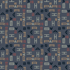 Paris seamless pattern. Creative design for various backgrounds.