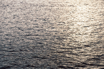 the concept of relax in the sea reflex of the golden sun