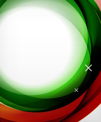 Vector transparent color wave lines abstract background, glossy glass waves, vector abstract backgrounds, shiny light effects templates for web banner, business or technology presentation background