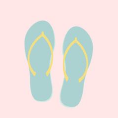 Illustration of flipflop isolated on background