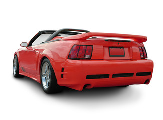 Red Convertible, Rear View