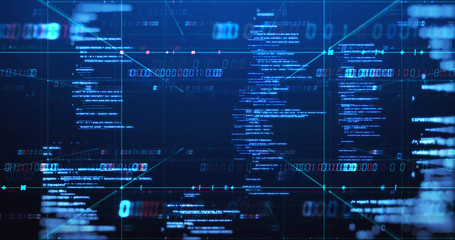 Programming code abstract technology background of software developer and  Computer script