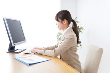 Businesswoman working in office