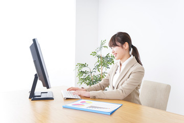 Businesswoman working in office