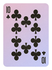 Playing cards, Ten of clubs
