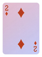 Playing cards, Two of diamonds