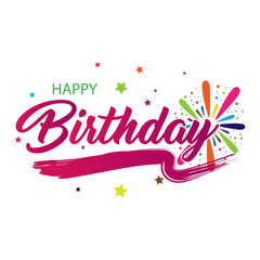 Happy Birthday Colorful Background