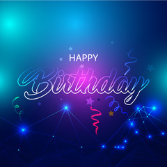 Happy Birthday Colorful Background
