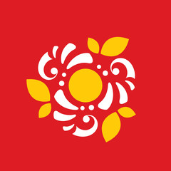 Bee honey abstract sign