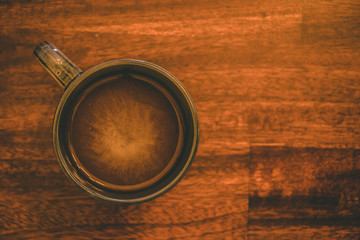 Neutral Tone Coffee Cup on Kitchen Table
