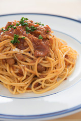 ミートソースパスタ