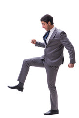 Businessman isolated on the white background