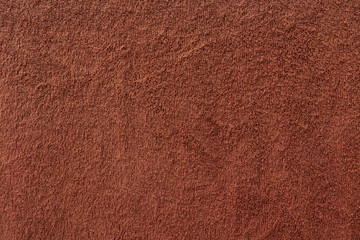 Red brown towel fabric texture.