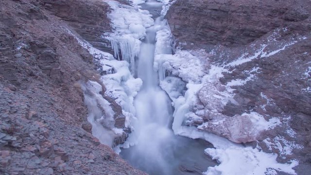 Icy Waterfall Timelapse- Arisaig Provincial Park, Nova Scotia