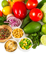 ingredients for vegetable wraps