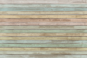 pastel colored wood planks background or texture