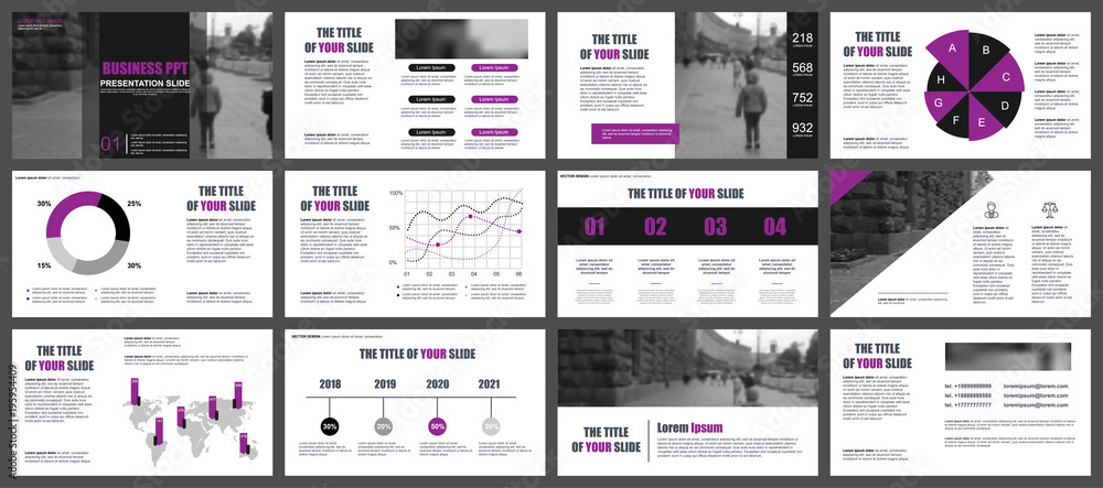 Poster Business presentation slides templates from infographic elements. Can be used for presentation, flyer and leaflet, brochure, corporate report, marketing, advertising, annual report, banner, booklet.