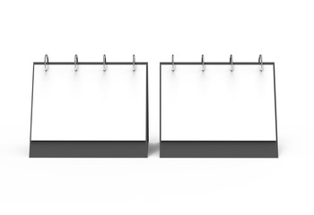 Blank desk calendar