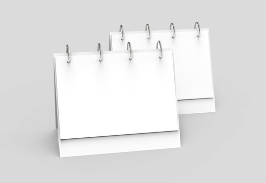 Blank desk calendar